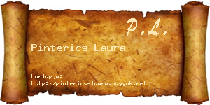 Pinterics Laura névjegykártya